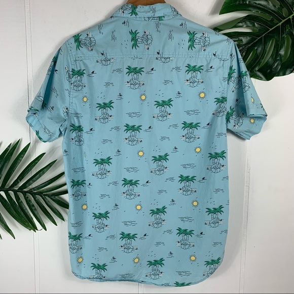 EIGHTY EIGHTGraphic Short Sleeve Casual ButtonDown - Picture 2 of 7